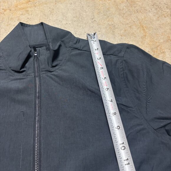 Vuori Venture Track Jacket Mens Small Black Linen Texture Full Zip Athletic NWT - Picture 8 of 10